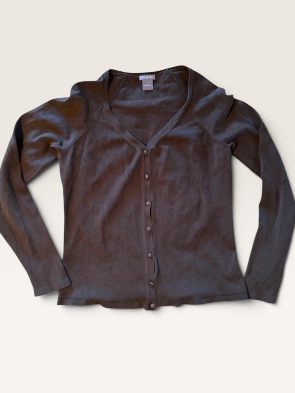 Ann Taylor Brown Silk Cashmere Blend Cardigan Sweater Women’s M
